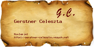 Gerstner Celeszta névjegykártya